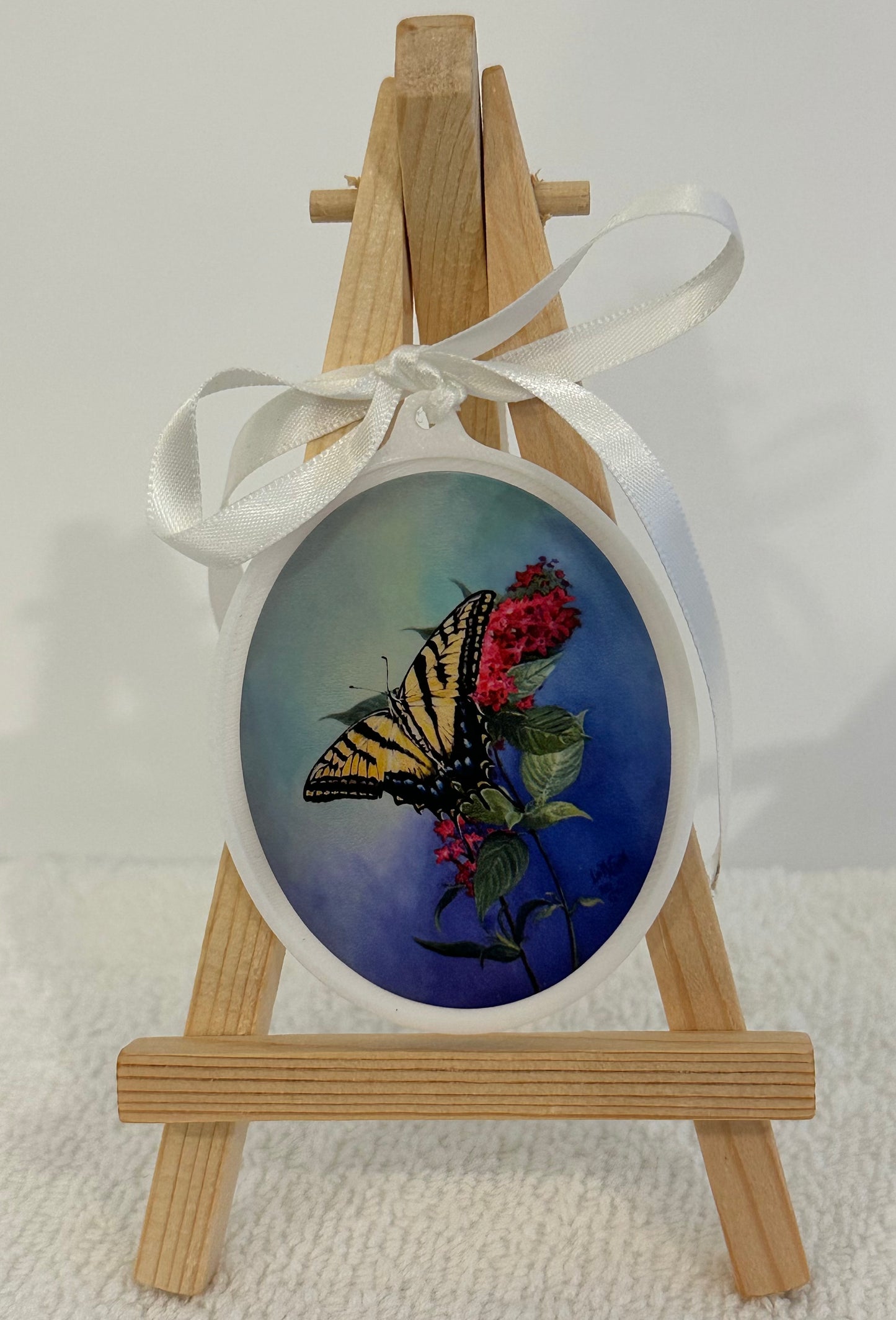 LINnies Minis - If Nothing Ever Changed... (Yellow Swallowtail Butterfly on Pink Butterfly Bush)