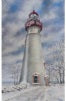 Marblehead Lighthouse Flag - Winter