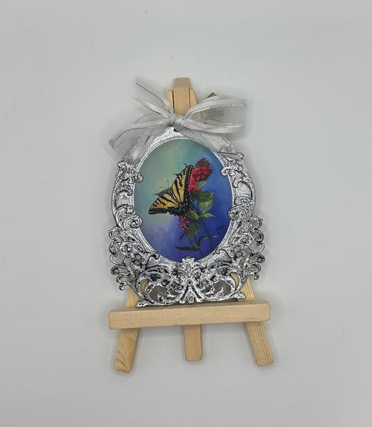 LINnies Minis - If Nothing Ever Changed... (Yellow Swallowtail Butterfly on Pink Butterfly Bush)