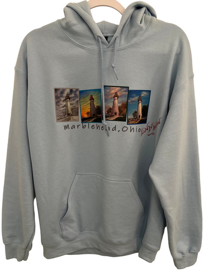 Marblehead Lighthouse Four Season Hoodie - LINspirational Art
