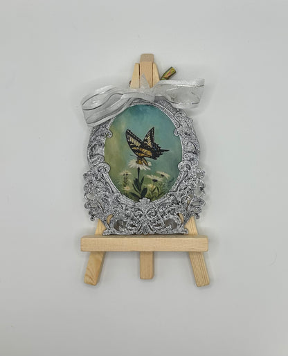 LINnies Mini - Spread Your Wings & Fly (Yellow Swallowtail Butterfly Perched on a Daisy)