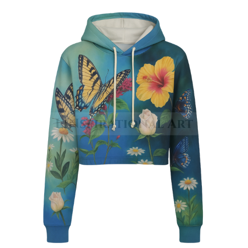 Women's Cropped Hoodie Nature Collection